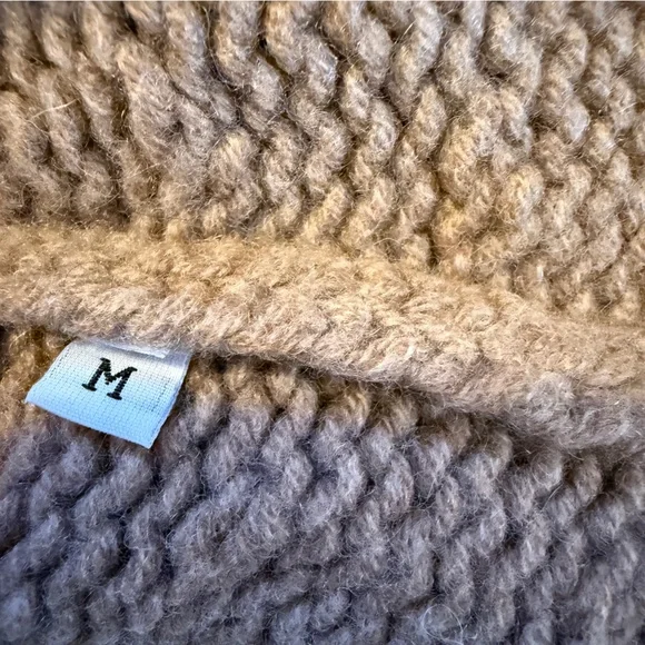 Chloé  Brown Cable Knit Cardigan Sweater – Women’s Size Med - Picture 8 of 14